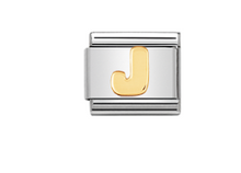 Load image into Gallery viewer, Nomination Classic Letters in Stainless Steel 18kt Gold
