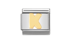 Load image into Gallery viewer, Nomination Classic Letters in Stainless Steel 18kt Gold
