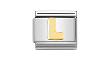 Load image into Gallery viewer, Nomination Classic Letters in Stainless Steel 18kt Gold
