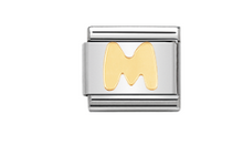 Load image into Gallery viewer, Nomination Classic Letters in Stainless Steel 18kt Gold
