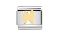 Load image into Gallery viewer, Nomination Classic Letters in Stainless Steel 18kt Gold
