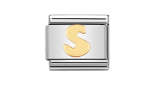 Load image into Gallery viewer, Nomination Classic Letters in Stainless Steel 18kt Gold
