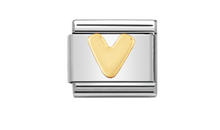 Load image into Gallery viewer, Nomination Classic Letters in Stainless Steel 18kt Gold
