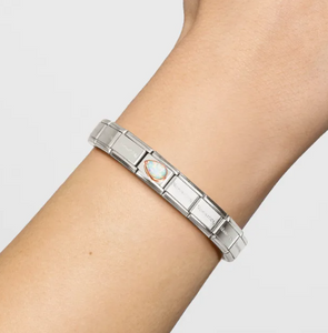 Nomination Composable Link White Opal Drop Left