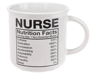 Nurse Nutrition Facts Gift Mug