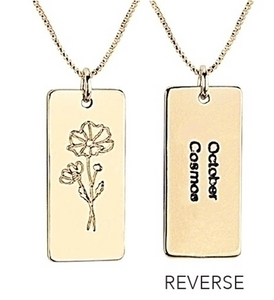 October Birth Flower Necklace