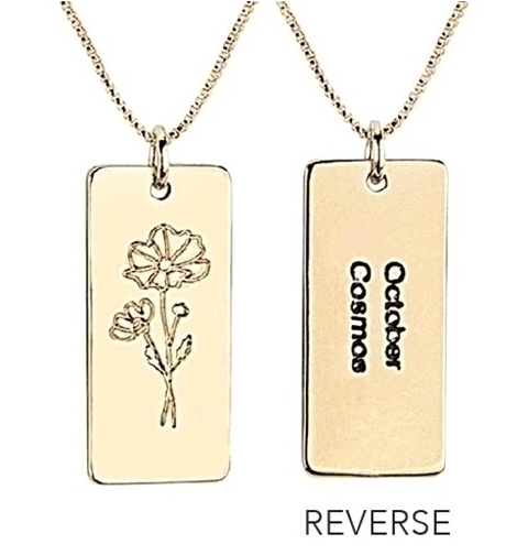 October Birth Flower Necklace