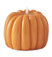 Load image into Gallery viewer, Large Orange 5" Wax LED Flicker Flame Candle With Timer
