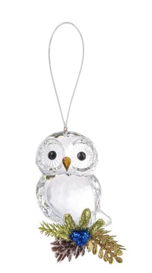 Owl Pinecone Ornament