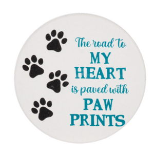 Paw Prints Car Coaster