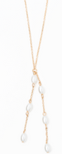 Load image into Gallery viewer, Pearl Drop Necklace Gold or Silver
