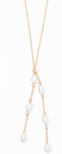 Pearl Drop Necklace Gold or Silver