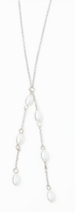 Pearl Drop Necklace Gold or Silver