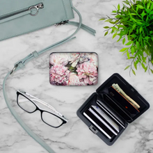 Load image into Gallery viewer, Peonies Armored Wallet RFID Protection
