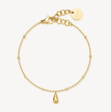 Load image into Gallery viewer, Perfect Stainless Steel Gold Tear Drop Bracelet by Brosway
