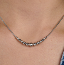 Load image into Gallery viewer, Perfect Stainless Steel Silver Bead Necklace Brosway
