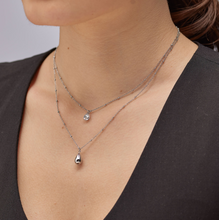 Load image into Gallery viewer, Perfect Stainless Steel Silver Tear Crystal Necklace by Brosway
