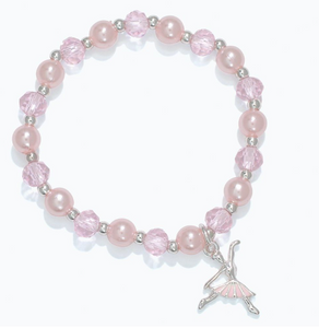 Pink Ballerina Beaded Bracelet