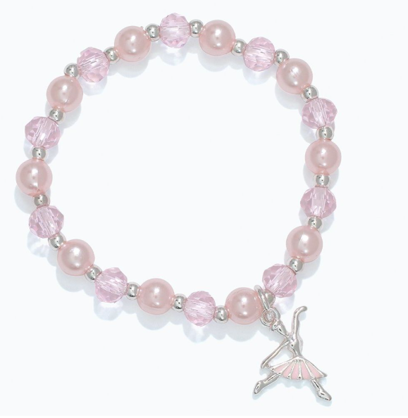 Pink Ballerina Beaded Bracelet