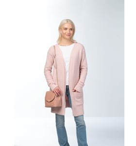 Long Lounge Cardigan in Pink or Oatmeal