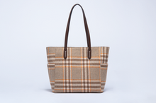 Load image into Gallery viewer, Luxury Plaid Tote Bag
