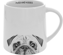 Load image into Gallery viewer, Pugs and Kisses Mug 17oz
