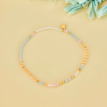 Load image into Gallery viewer, Pura Vida Pineapple Crush Seed Bead Stretch Anklet
