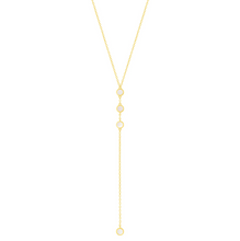 Load image into Gallery viewer, Ren Lariat Necklace In Silver or Gold
