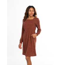 Load image into Gallery viewer, Ribbed Knit Dress in Cider
