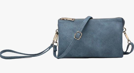 Riley Vegan Crossbody in Indigo