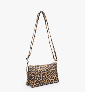 Riley Crossbody Bag in Leopard Print