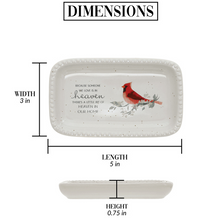 Load image into Gallery viewer, Heaven In Our Home- 5&quot;x3&quot; Cardinal Keepsake Dish
