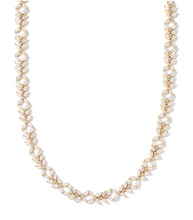 Load image into Gallery viewer, Kendra Scott Rosalie Tennis Necklace- Gold White Crystal
