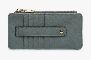 Saige Vegan Wallet in Teal