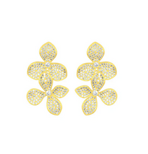 Load image into Gallery viewer, Sakura Gold Statement Earrings
