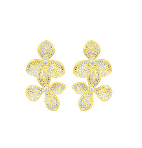 Sakura Gold Statement Earrings