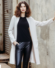 Load image into Gallery viewer, SALE - Sand Ribbed Cardigan with Pockets by Clara Sunwoo

