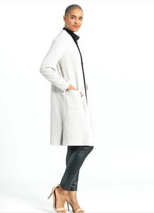 SALE - Sand Ribbed Cardigan with Pockets by Clara Sunwoo