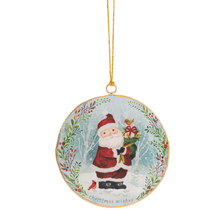 Load image into Gallery viewer, Holiday Metal Disc Ornaments
