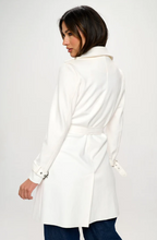 Load image into Gallery viewer, Scarlette Allen Trench Coat White SO SOFT!
