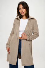 Load image into Gallery viewer, Scarlette Allen Trench Coat in Taupe - SO SOFT!
