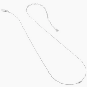 Oyo Diamond Necklace In Sterling Silver or Gold Plated Sterling Silver