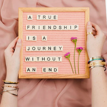 Load image into Gallery viewer, A True Friendship Is A Journey Without An End Mantraband Bracelet

