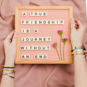 A True Friendship Is A Journey Without An End Mantraband Bracelet
