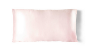King Size Silky Satin Pillowcase In White, Pink or Grey