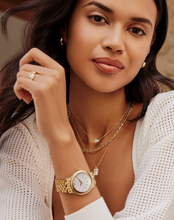 Load image into Gallery viewer, Kendra Scott Gold Genevieve Satellite Necklace In White Crystal
