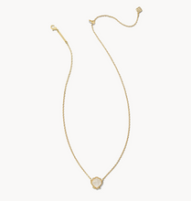 Load image into Gallery viewer, Kendra Scott Brynne Shell Pendant Necklace Gold Ivory Mother of Pearl
