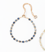 Load image into Gallery viewer, Natural Stone Bracelet with Pull Chain
