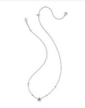 Load image into Gallery viewer, Kendra Scott Mini Cassidy Pendant Necklace Rhodium - Colbalt Blue Illusion
