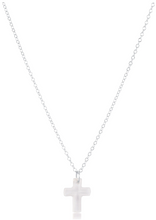 Load image into Gallery viewer, Enewton Crystal Cross necklace in Gold or Silver - Blessed Crystal charm
